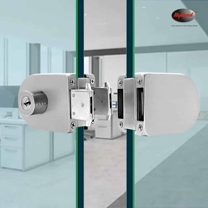 Hyland GL125 SS glass door patch fittings, view 4