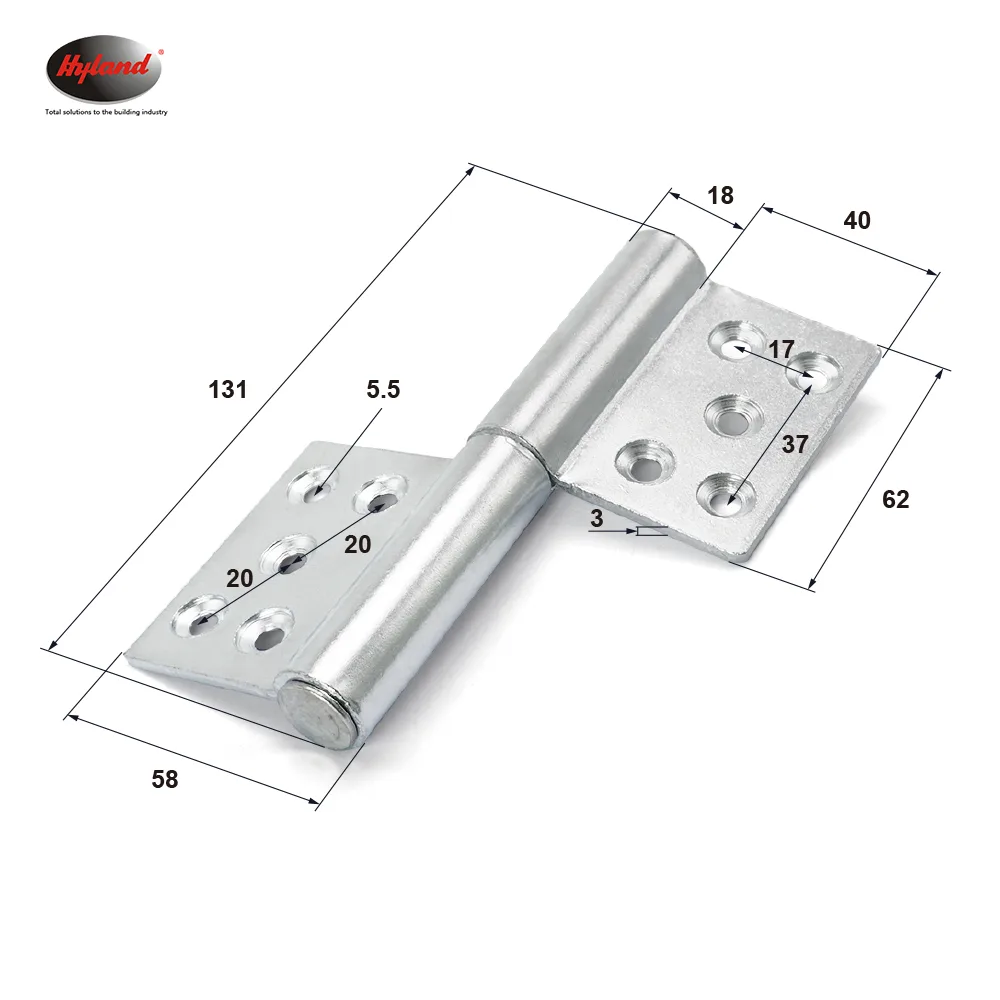 Hyland IH01 brass and steel hinges