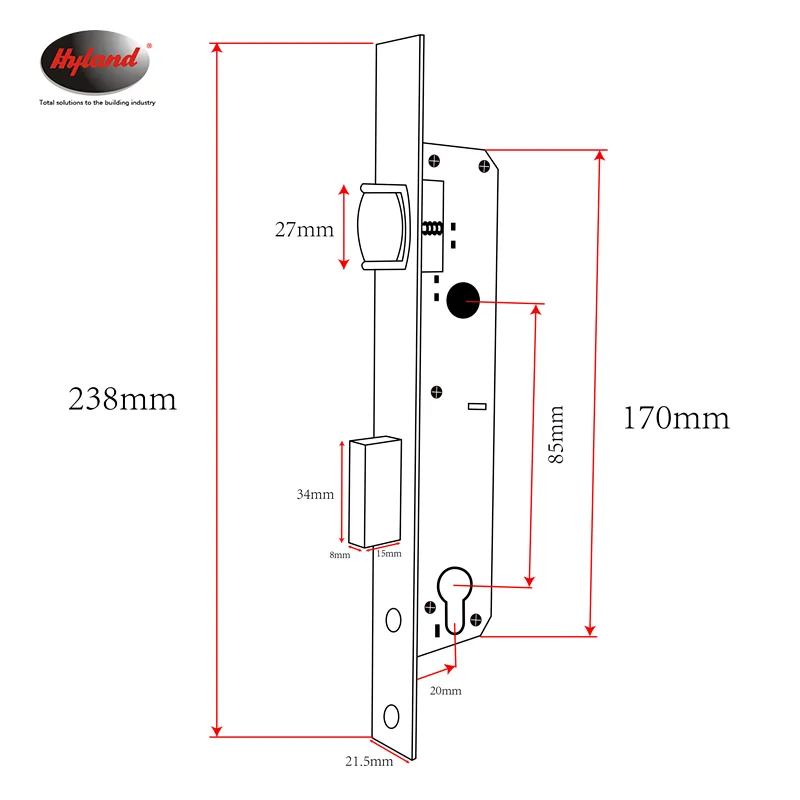 Hyland Lc8520PS Lock Case, view 2