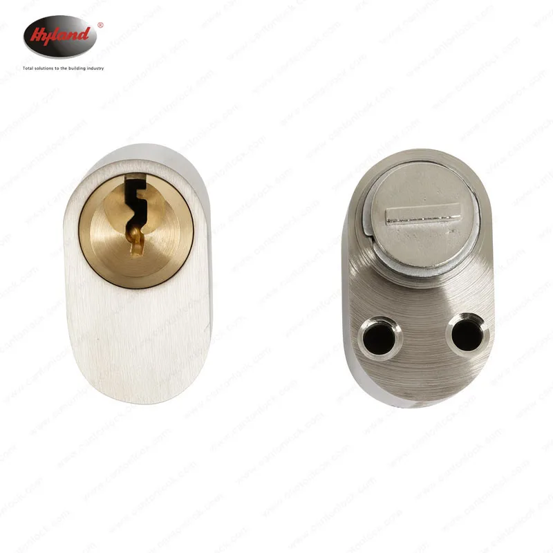 Hyland Single oval cylinder lock cylinder, view 3