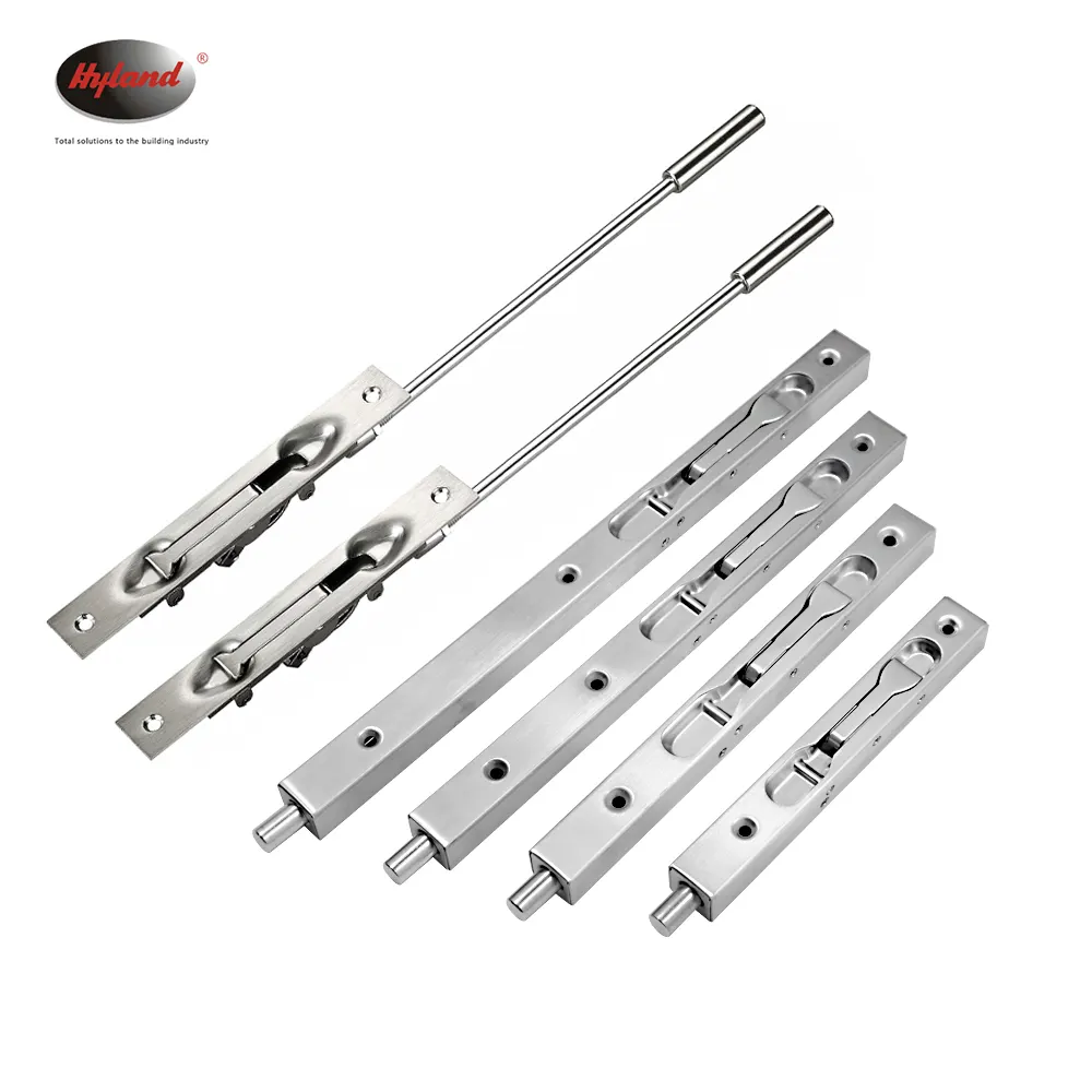 Stainless steel flush bolts in multiple lengths